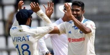 முதல் டெஸ்டில் வெஸ்ட் இண்டீஸை சுருட்டிய இந்தியா – அஸ்வின் அரிய சாதனை