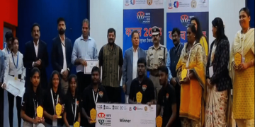 பூந்தமல்லி தனியார் பொறியியல் கல்லூரி கவாச் 360’ என்ற மொபைல் ஆப் முதல் பரிசைப் பெற்றுள்ளது.