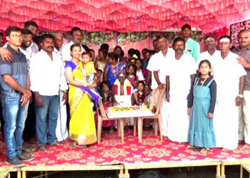 தூத்துக்குடிமாவட்டத்தில் 105-வது பிறந்தநாளை கொண்டாடிய முதியவர்.