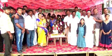 தூத்துக்குடிமாவட்டத்தில் 105-வது பிறந்தநாளை கொண்டாடிய முதியவர்.