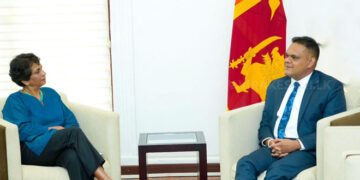 கன்னி விக்னராஜாவுக்கும் நிதி இராஜாங்க அமைச்சர் ஷெஹான் சேமசிங்க இடையிலான சந்திப்பு.!