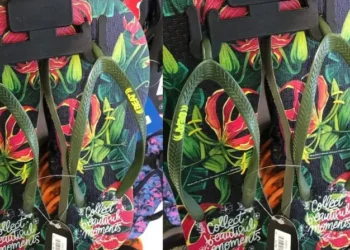 கார்த்திகை மலர்கள் பொறிக்கப்பட்ட காலணி, தமிழ் மக்கள் கடும் எதிர்ப்பு!