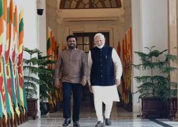 இலங்கை ஜனாதிபதி இந்திய பிரதமருடன் சந்திப்பு.!