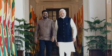 இலங்கை ஜனாதிபதி இந்திய பிரதமருடன் சந்திப்பு.!
