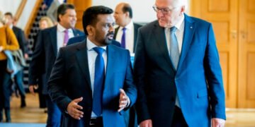 ஜனாதிபதி அநுரவிற்கு ஜெர்மனியக்கூட்டாட்சிஅமோக வரவேற்பு.